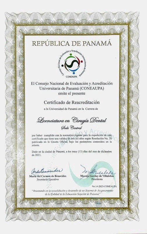 Certificado de Reacreditación 2023