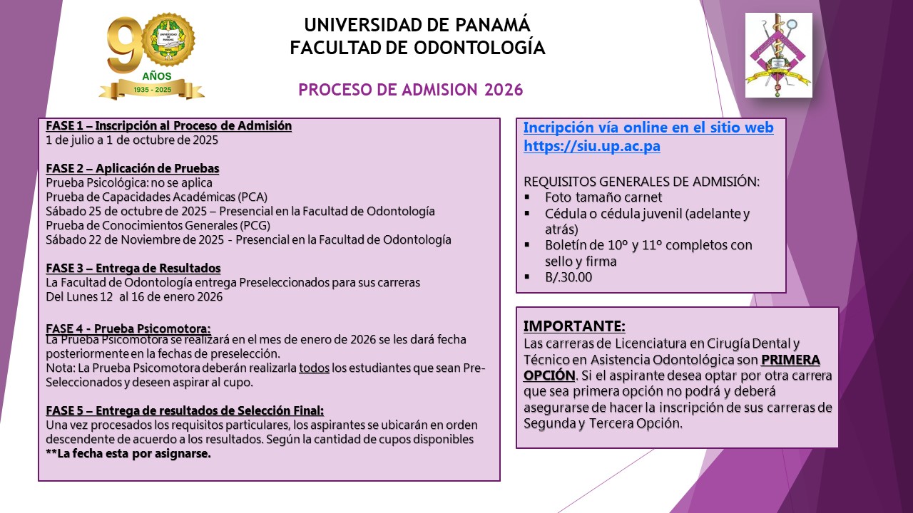 Proceso de Admisión 2026