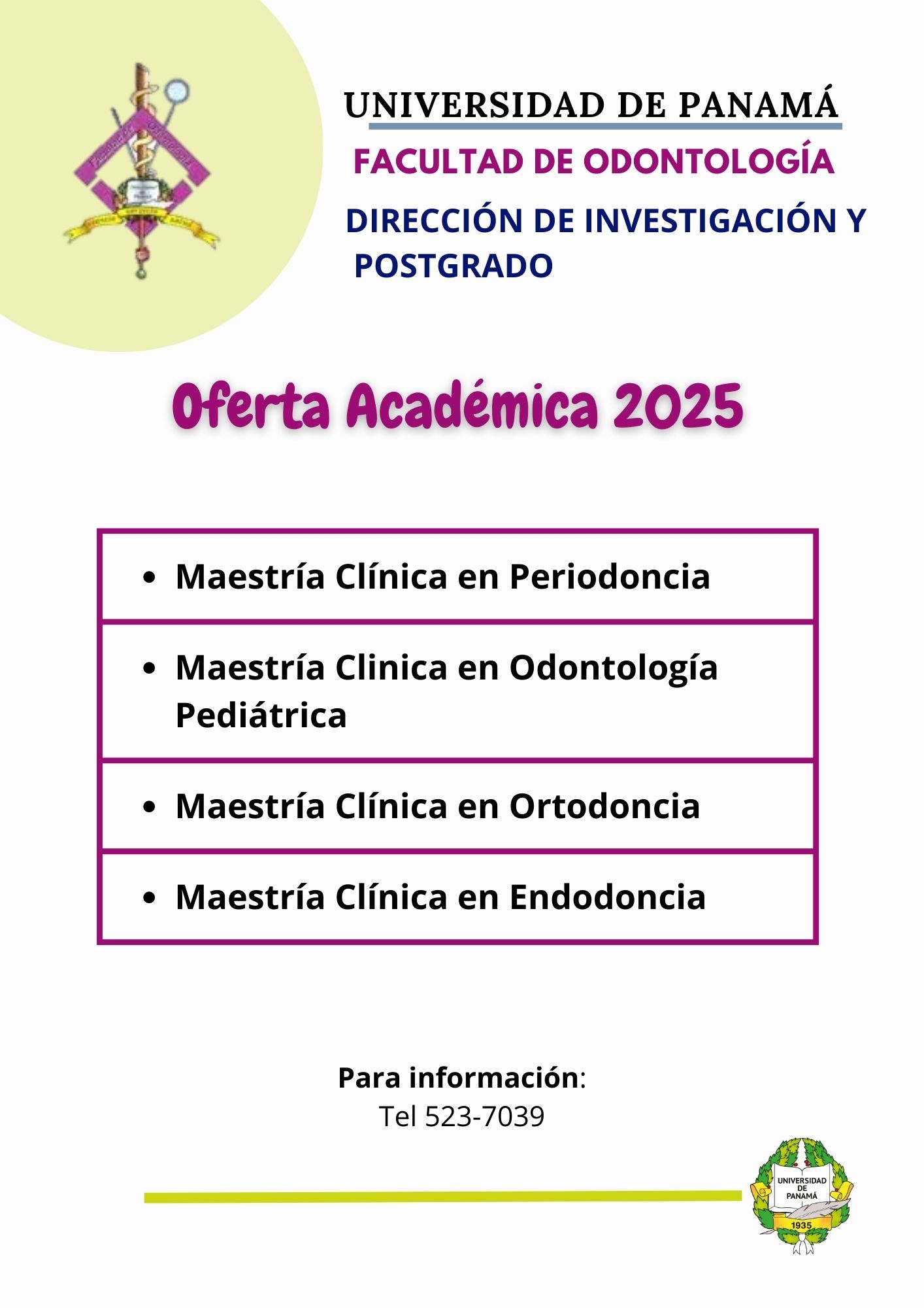 Oferta de Postgrado 2025