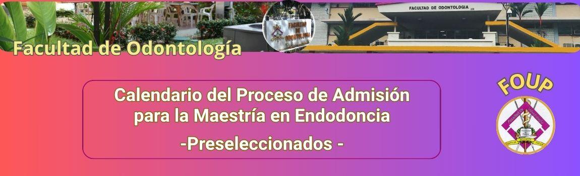 Preseleccionados Maestría Endodoncia